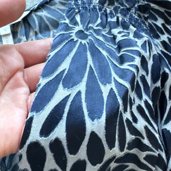 Rebecca Taylor Autumn Bloom Blue Dress - Picture 5 of 5